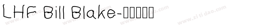 LHF Bill Blake字体转换